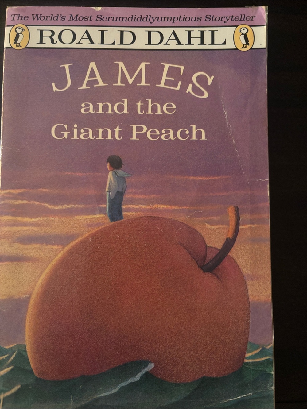 VTG Roald Dahl James and the Giant Peach Classic Young Adult Fiction Penguin